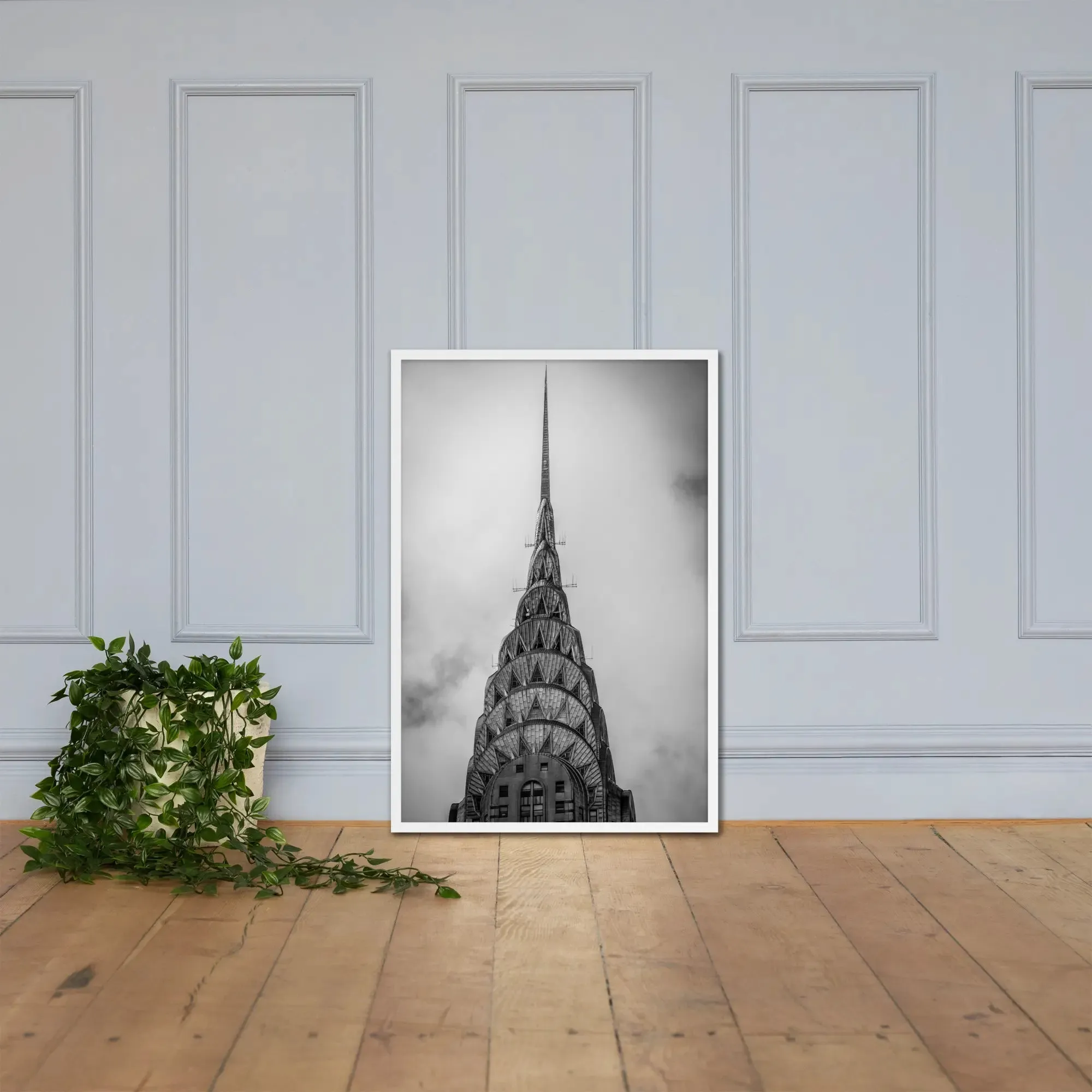 Empire State Building NYC: A Dramatic Framed Poster – Capturing the Iconic Majesty of New York