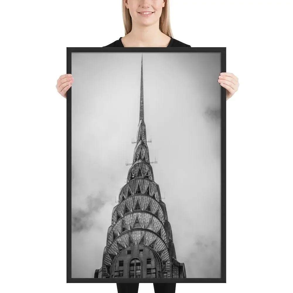 Empire State Building NYC: A Dramatic Framed Poster – Capturing the Iconic Majesty of New York