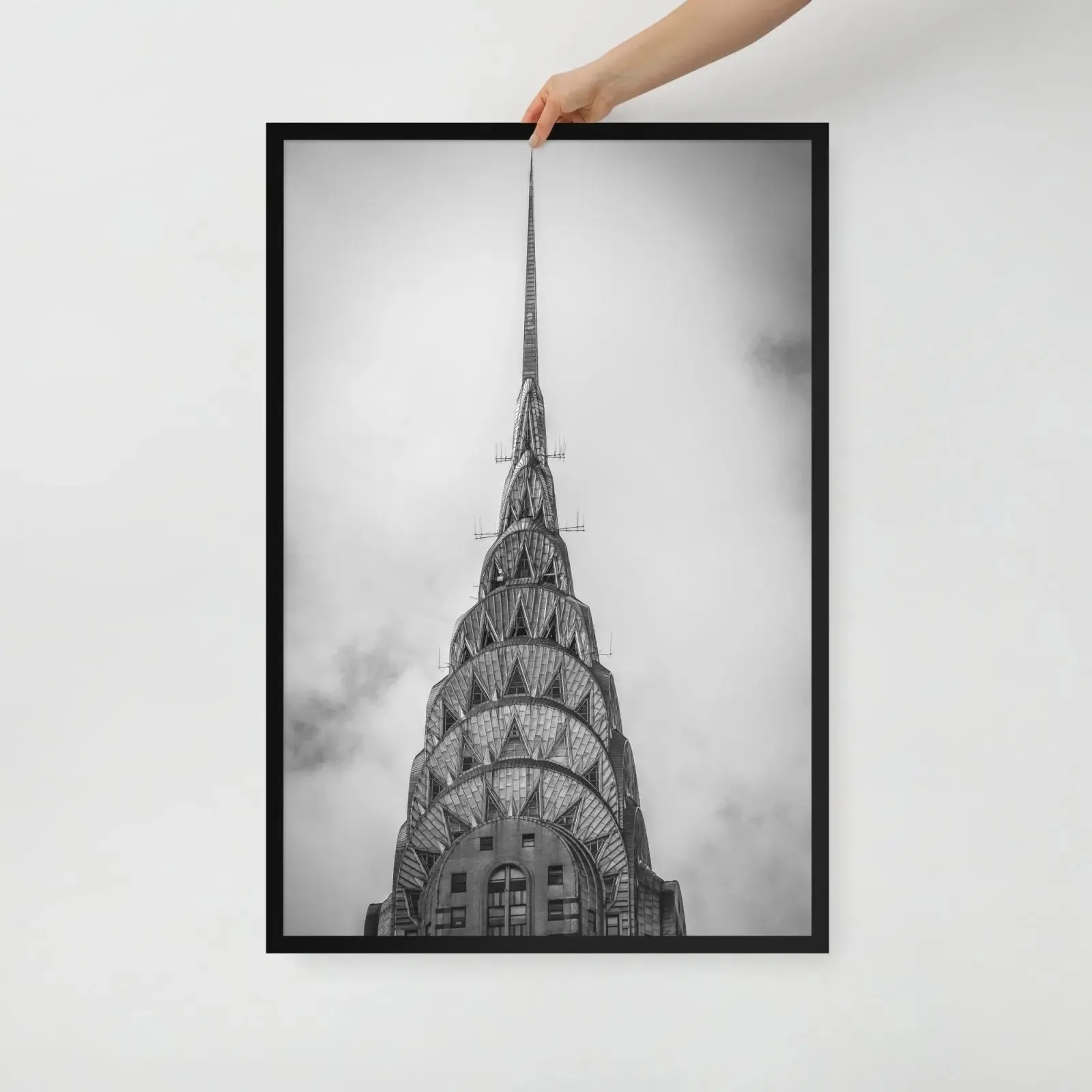 Empire State Building NYC: A Dramatic Framed Poster – Capturing the Iconic Majesty of New York