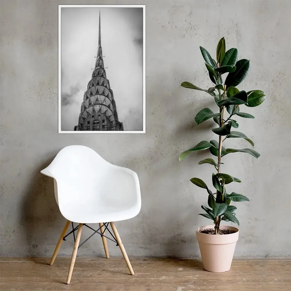 Empire State Building NYC: A Dramatic Framed Poster – Capturing the Iconic Majesty of New York