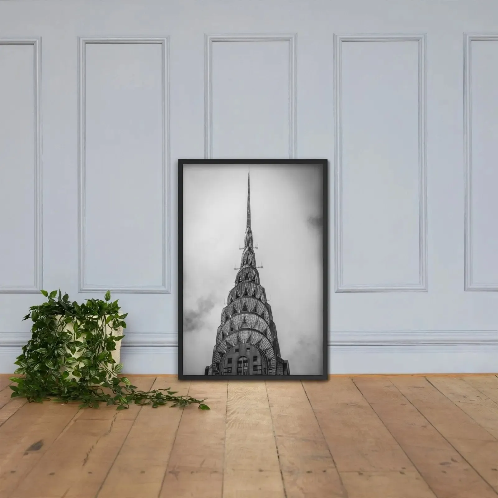 Empire State Building NYC: A Dramatic Framed Poster – Capturing the Iconic Majesty of New York