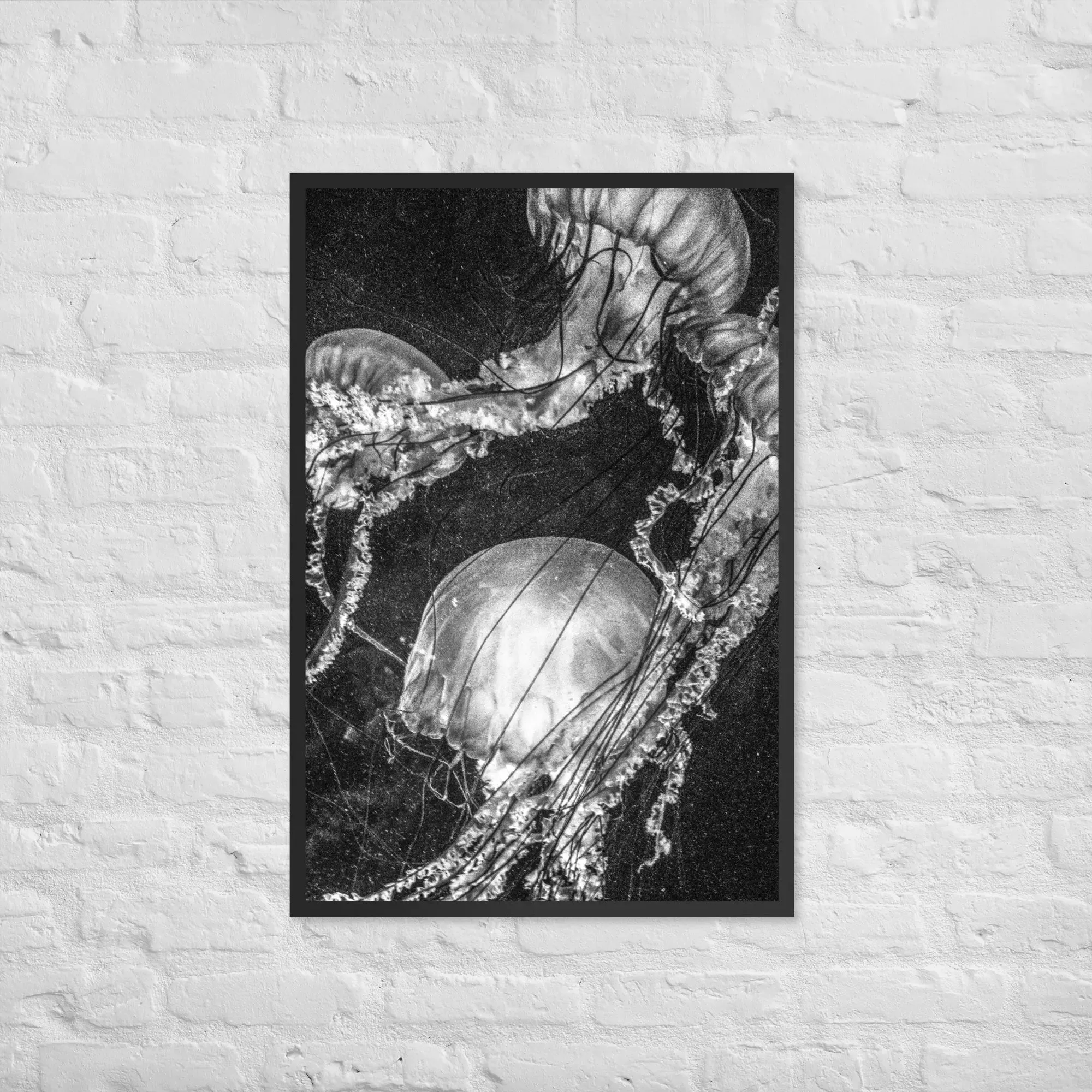 Ethereal Drift – Framed Poster of Enigmatic Beauty