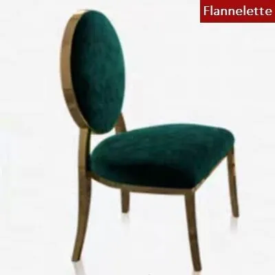 European Round Back Gold Metal Event Wedding Chairs For Bride Reception Decoration Party Steel Dining chair
