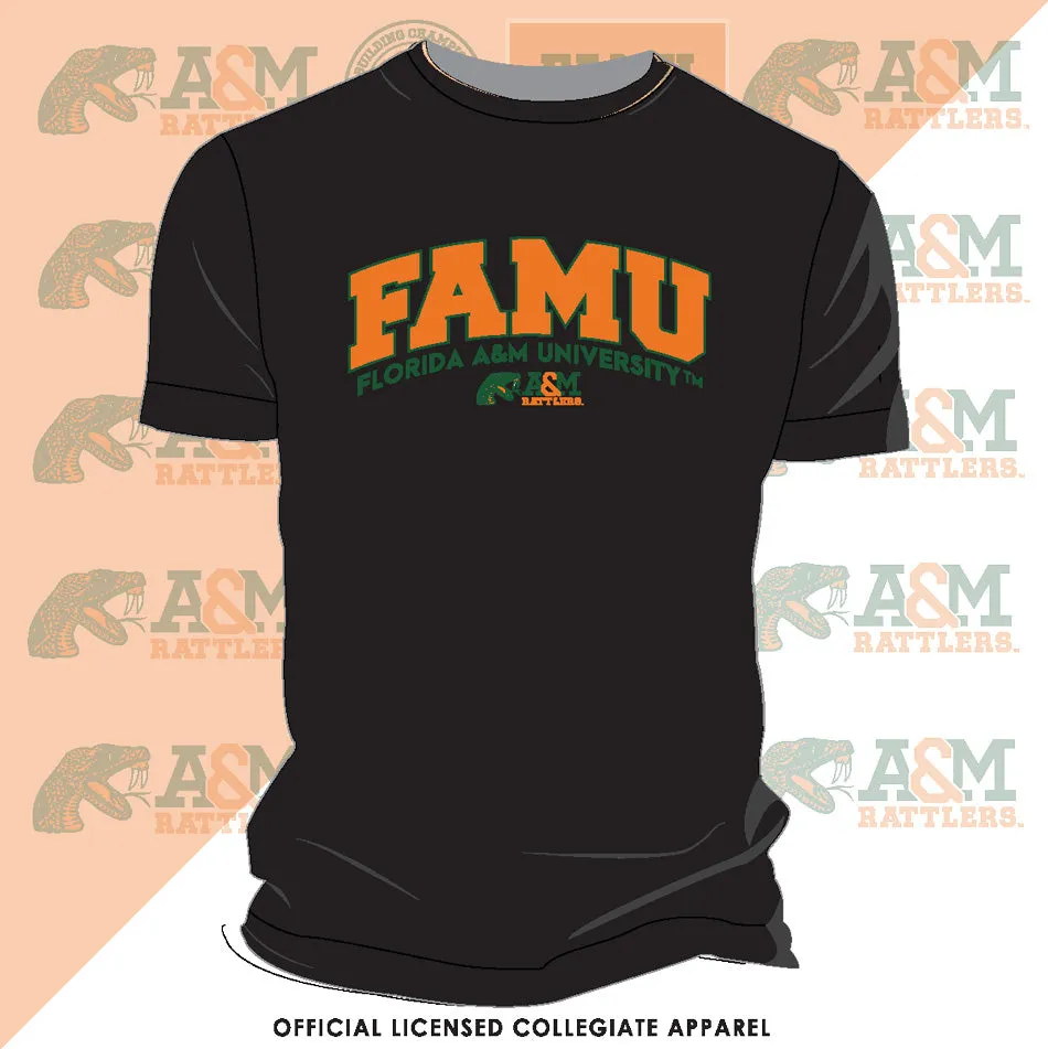 FAMU | Univ. ARCH Black Unisex Tees (**)