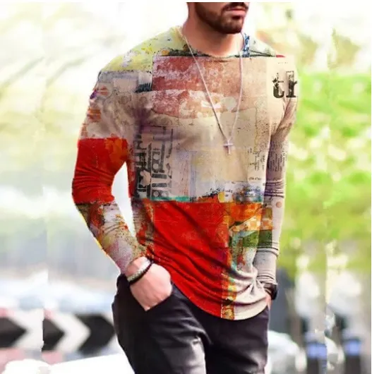 FASHION PRINTED LONG SLEEVED TEE