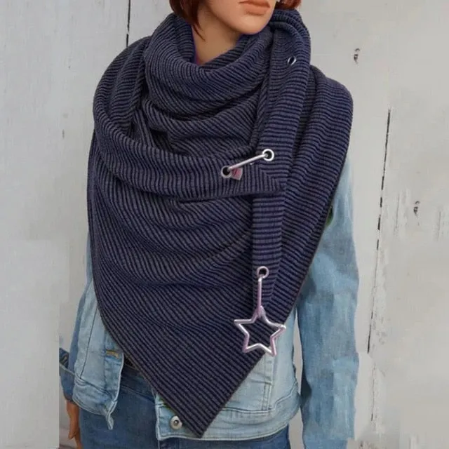Fashion Women Solid Scarf Soft Wrap Casual Warm  Shawls