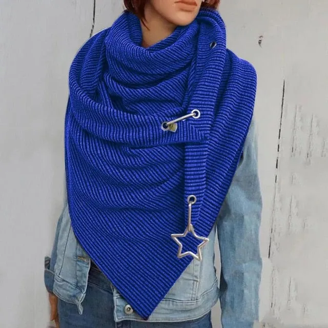 Fashion Women Solid Scarf Soft Wrap Casual Warm  Shawls
