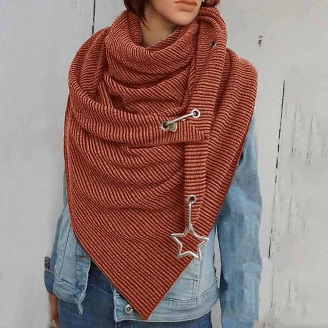 Fashion Women Solid Scarf Soft Wrap Casual Warm  Shawls