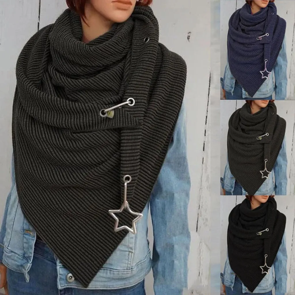 Fashion Women Solid Scarf Soft Wrap Casual Warm  Shawls