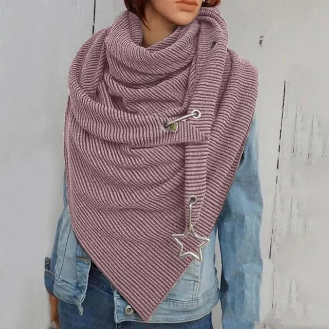 Fashion Women Solid Scarf Soft Wrap Casual Warm  Shawls