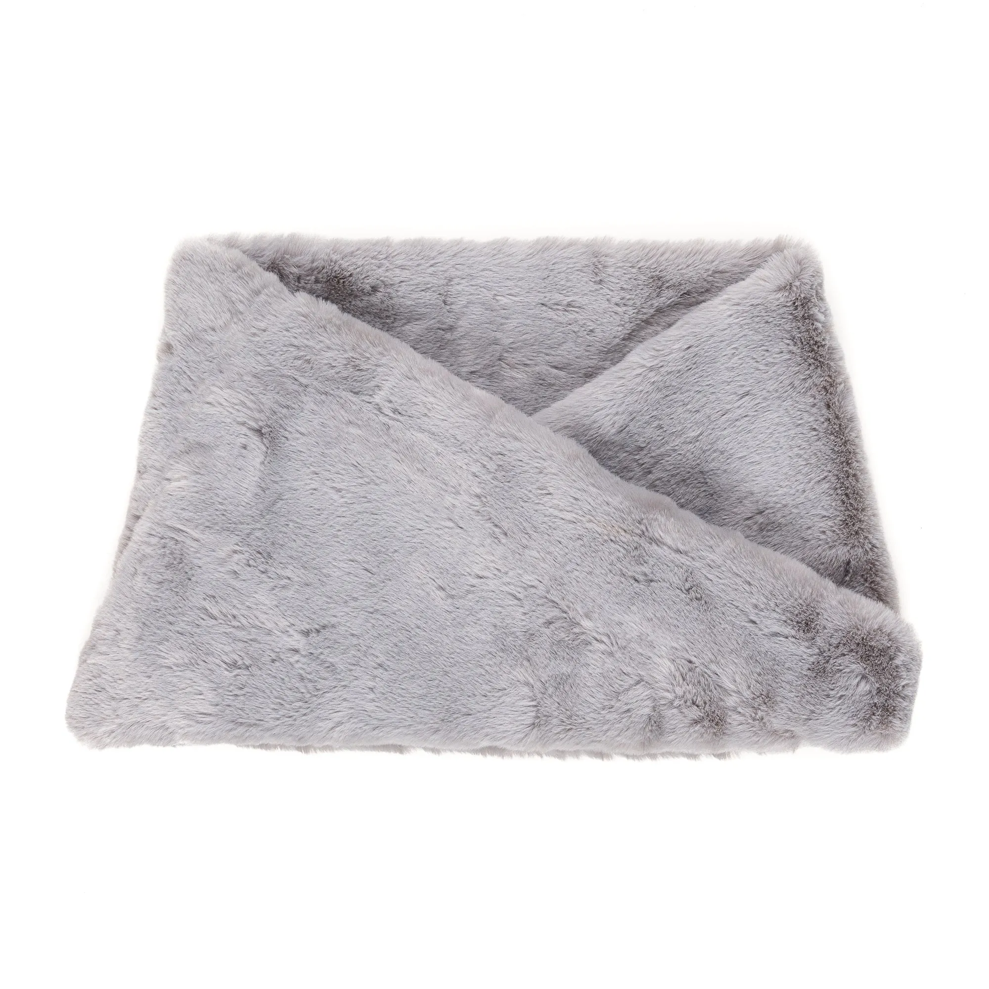 Faux Fur Collar Scarf for Women (Gray)