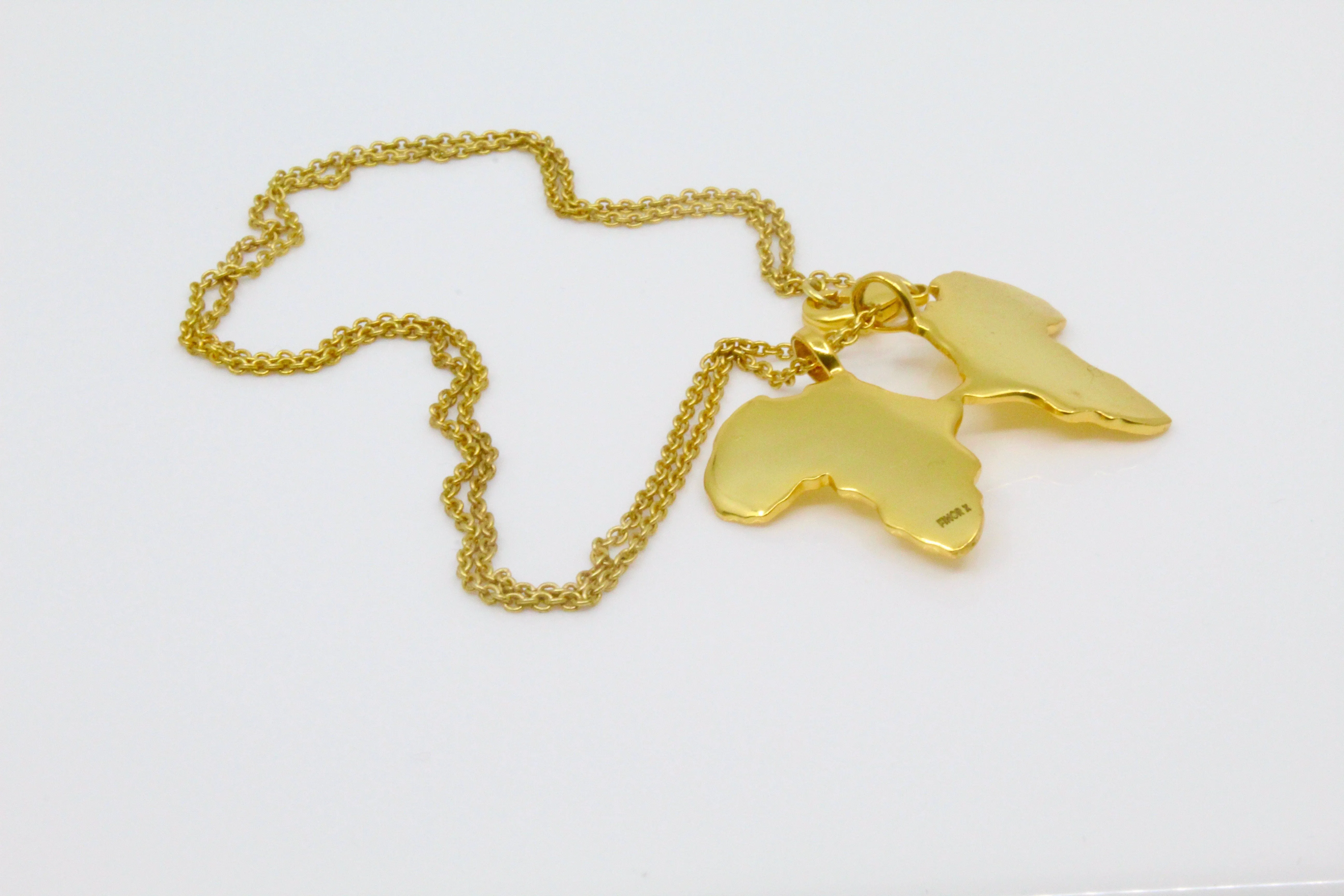 Finor X Gold Logo Pendant (18K) (Africa Butterfly)