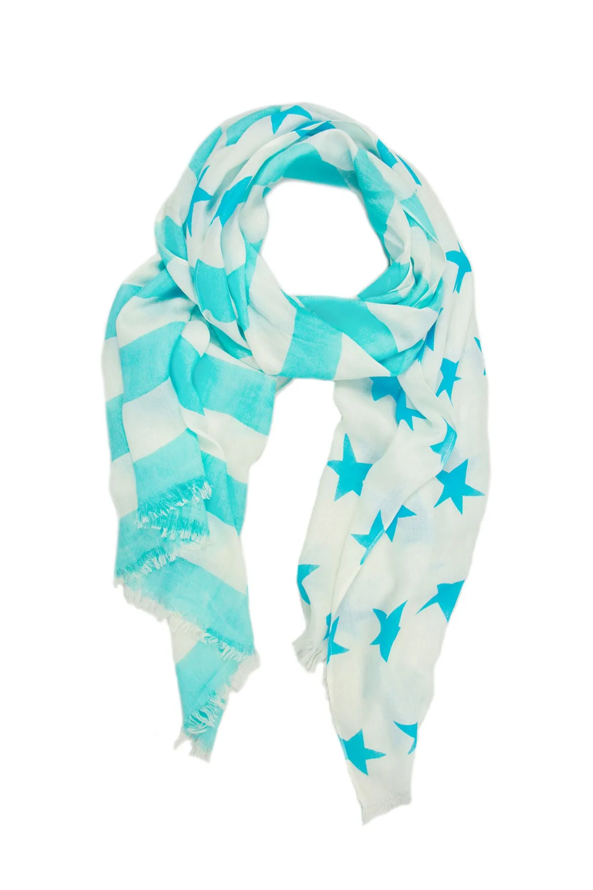 Flag Print Scarf