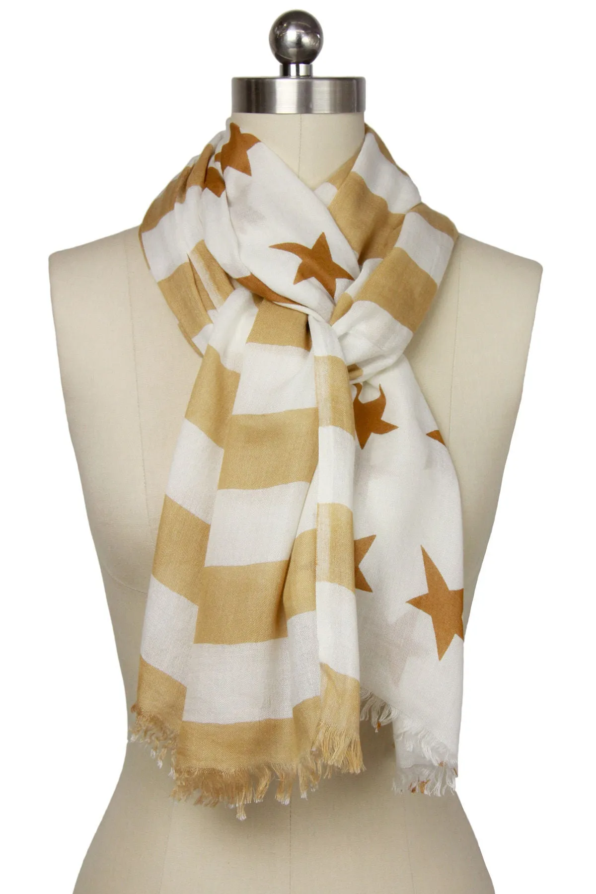 Flag Print Scarf