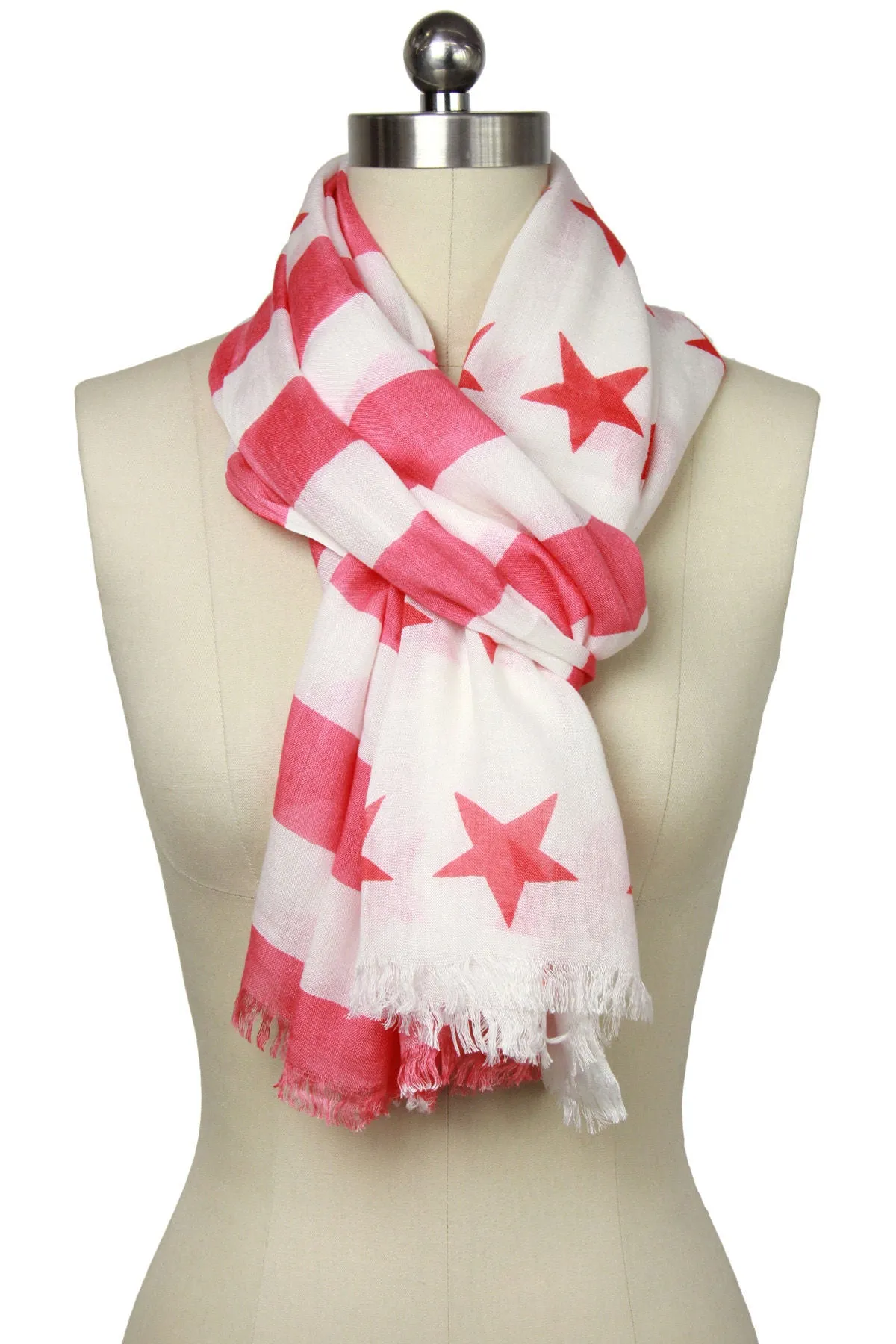 Flag Print Scarf