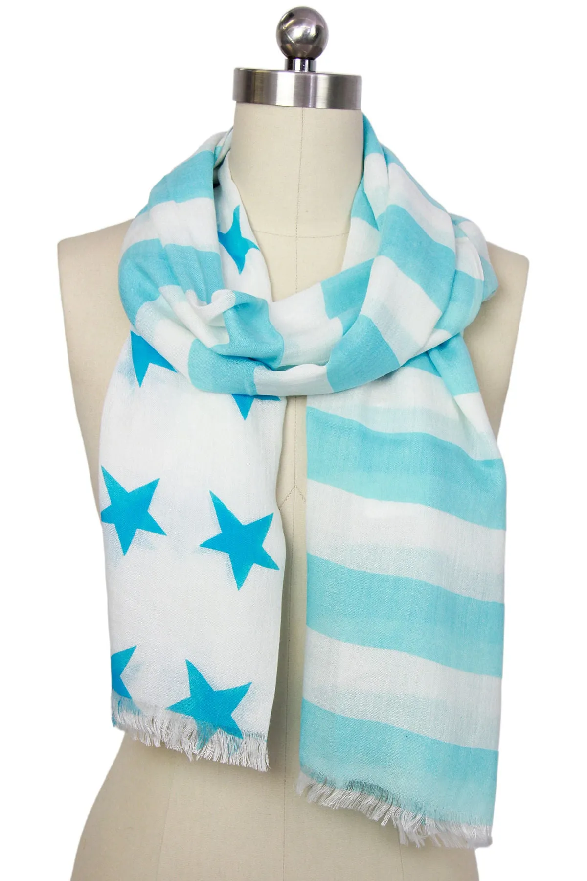 Flag Print Scarf