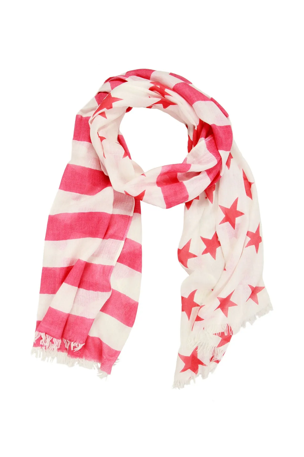 Flag Print Scarf