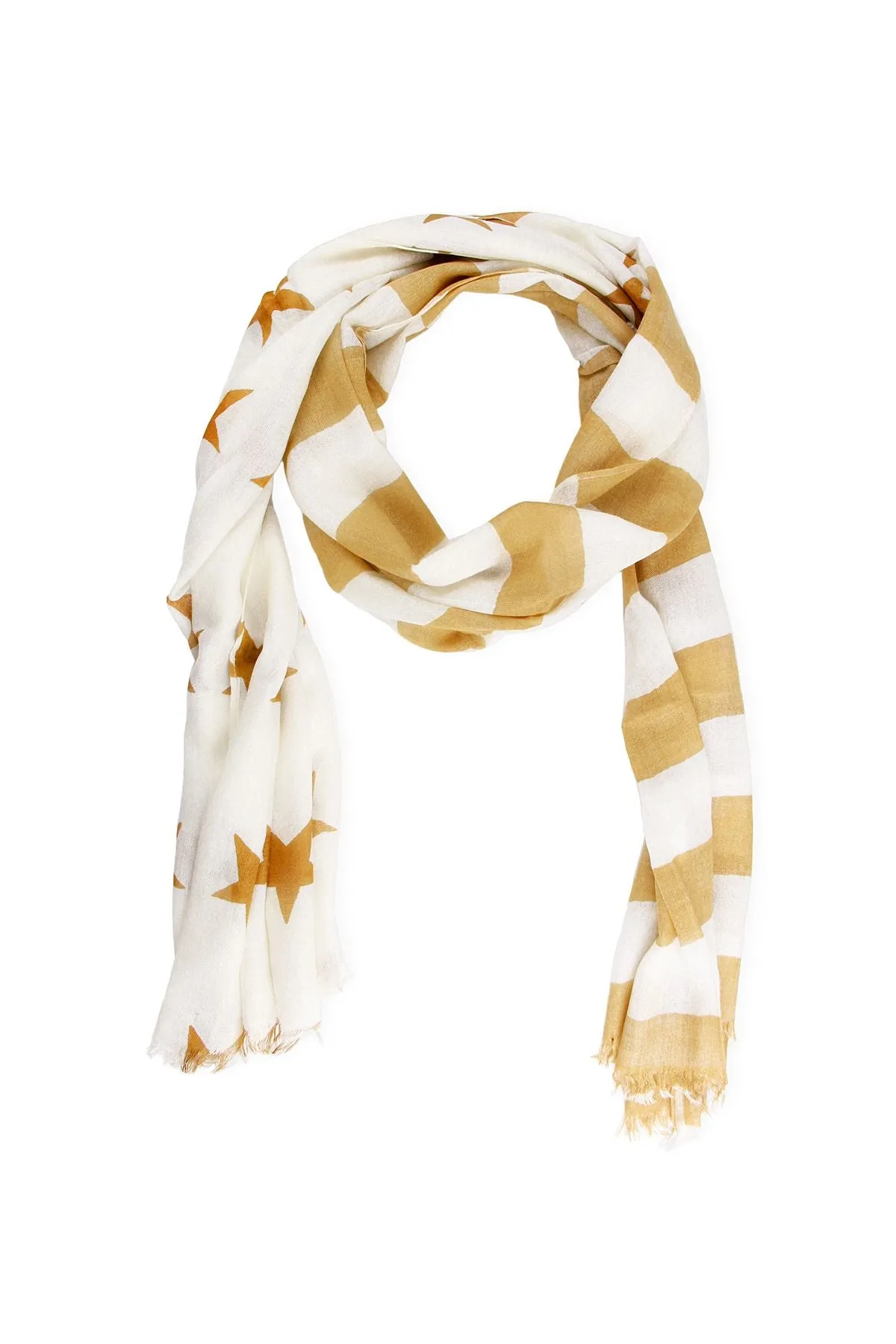 Flag Print Scarf