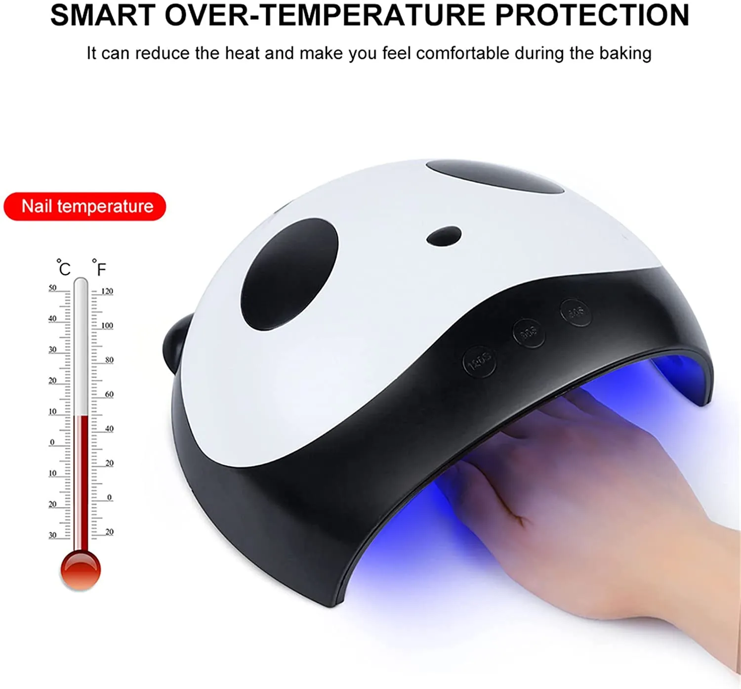 Fofosbeauty 36W Panda Nail UV/LED Dryer Nail Lamp