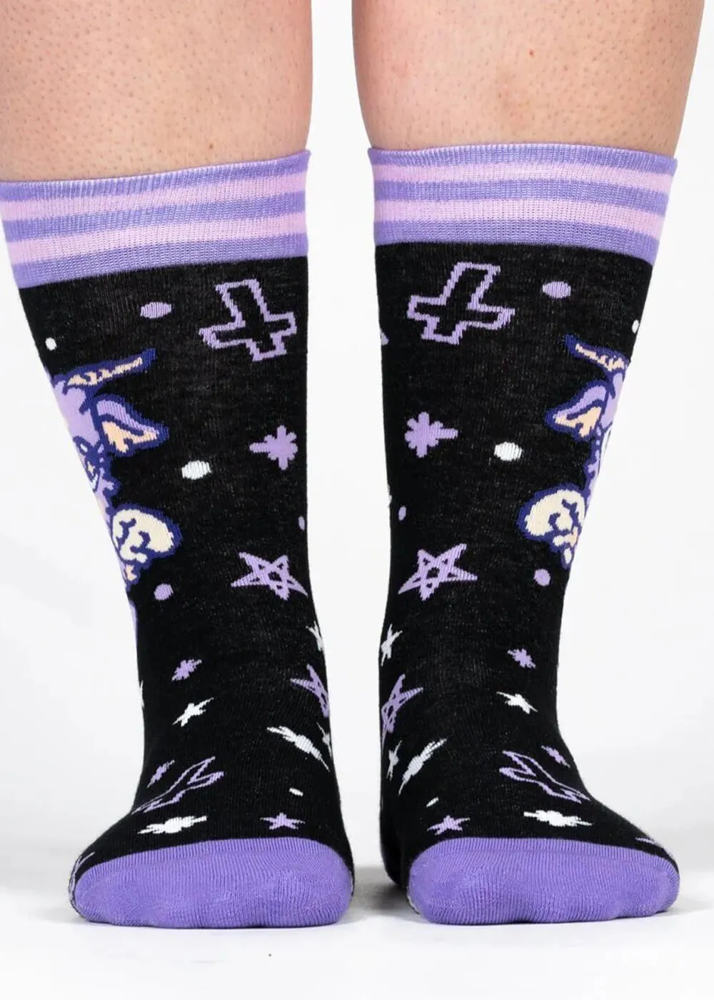 FootClothes Baby Baphomet Socks Black