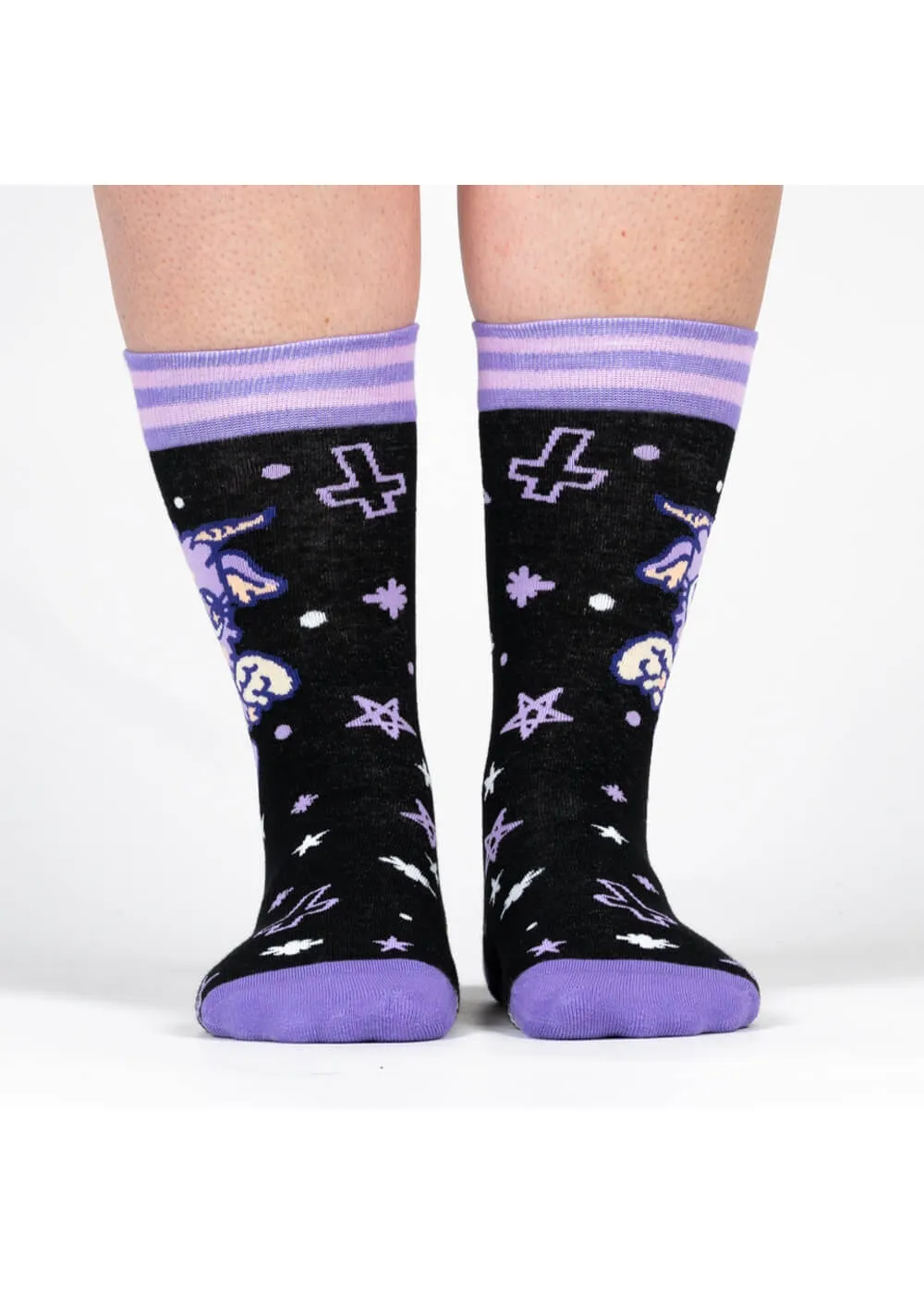 FootClothes Baby Baphomet Socks Black