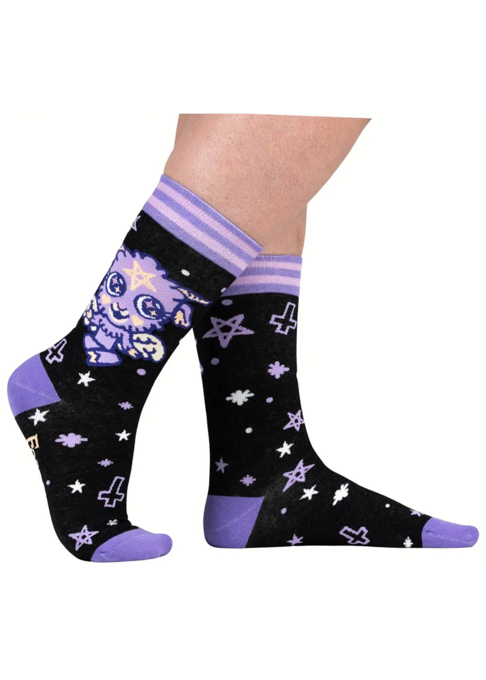 FootClothes Baby Baphomet Socks Black