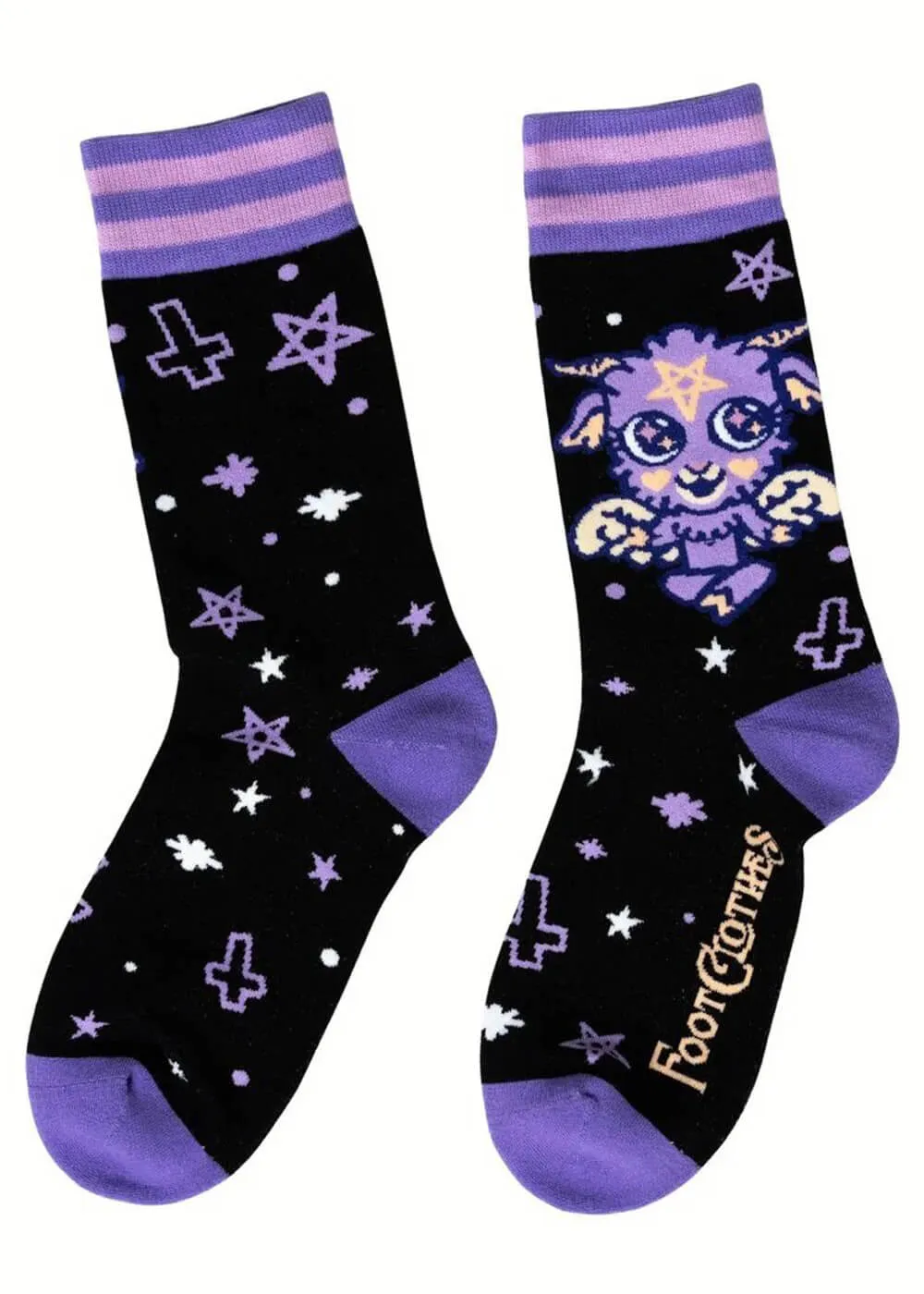 FootClothes Baby Baphomet Socks Black