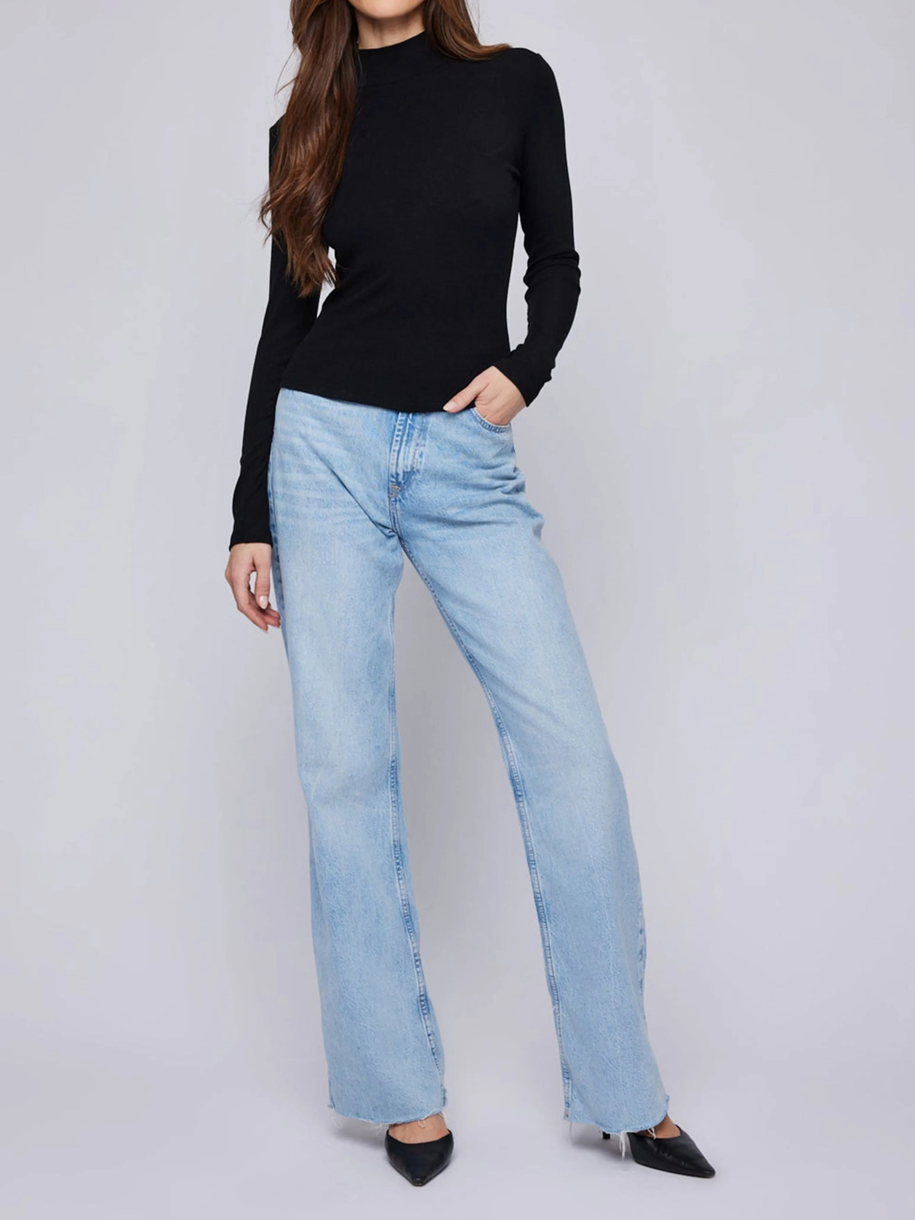 GENTLE FAWN Wren Long Sleeve Mockneck Top