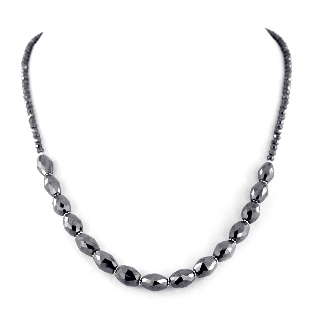 Gift Your Loved One This Spectacular Black Diamond Necklace With Studs