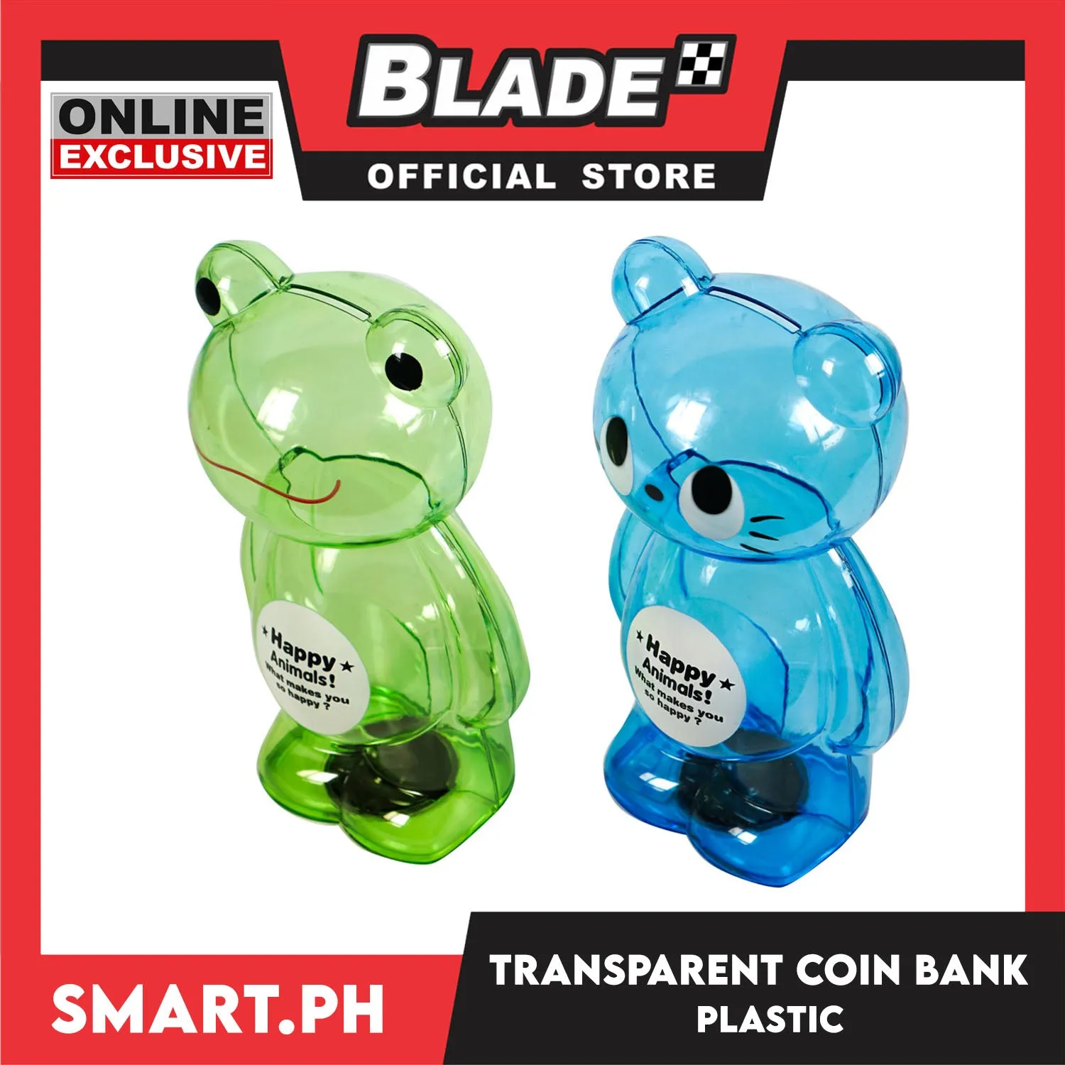 Gifts Coinbank Transparent AP0655/0728 (Assorted Character Designs)
