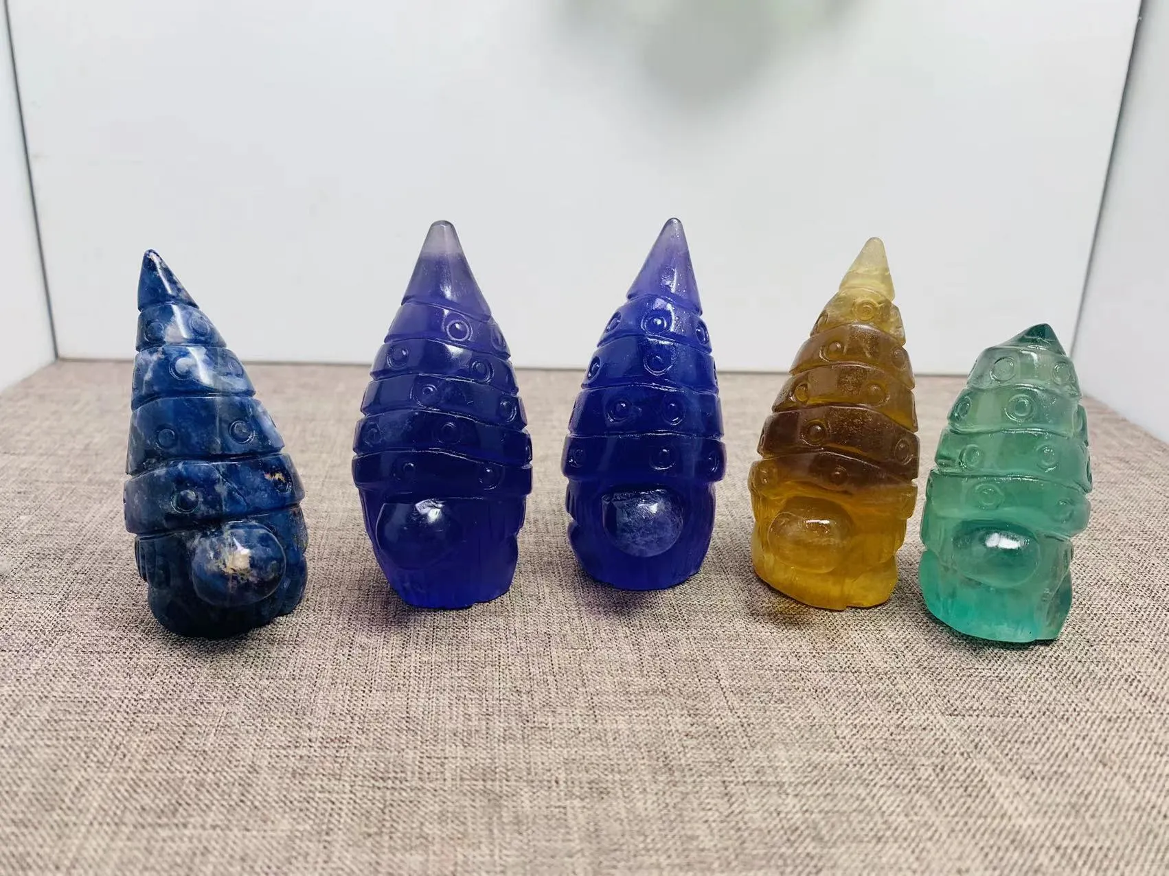 Gnomes, adorable and quirky, Fluorite and Sodalite FB3159