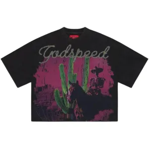Godspeed  'WestWorld' Wash Black T-shirt