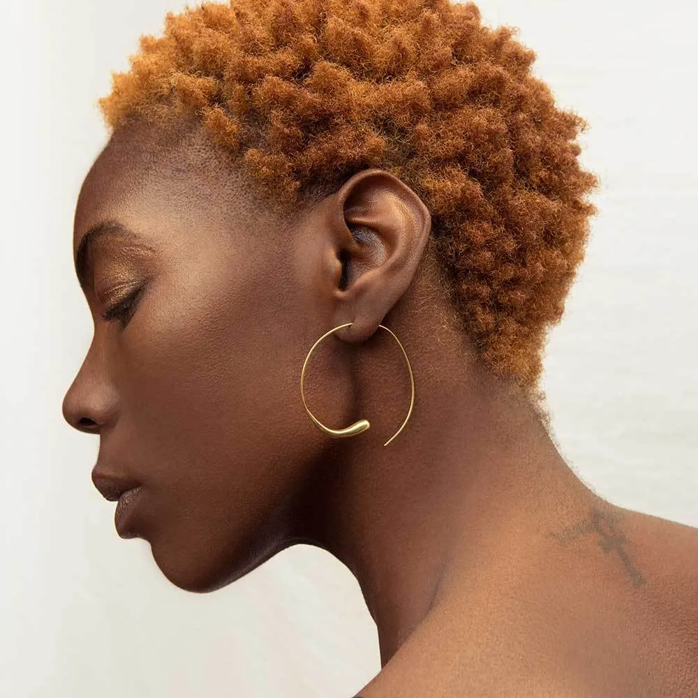 Gold Dash Hoops
