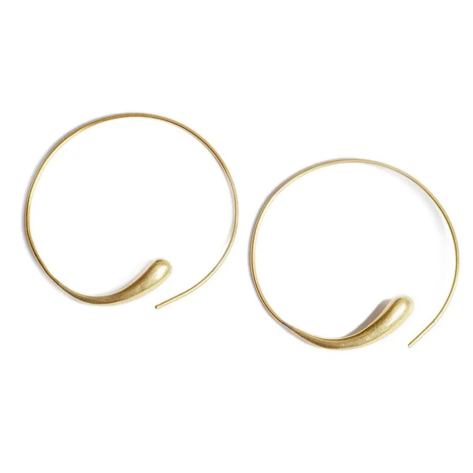 Gold Dash Hoops