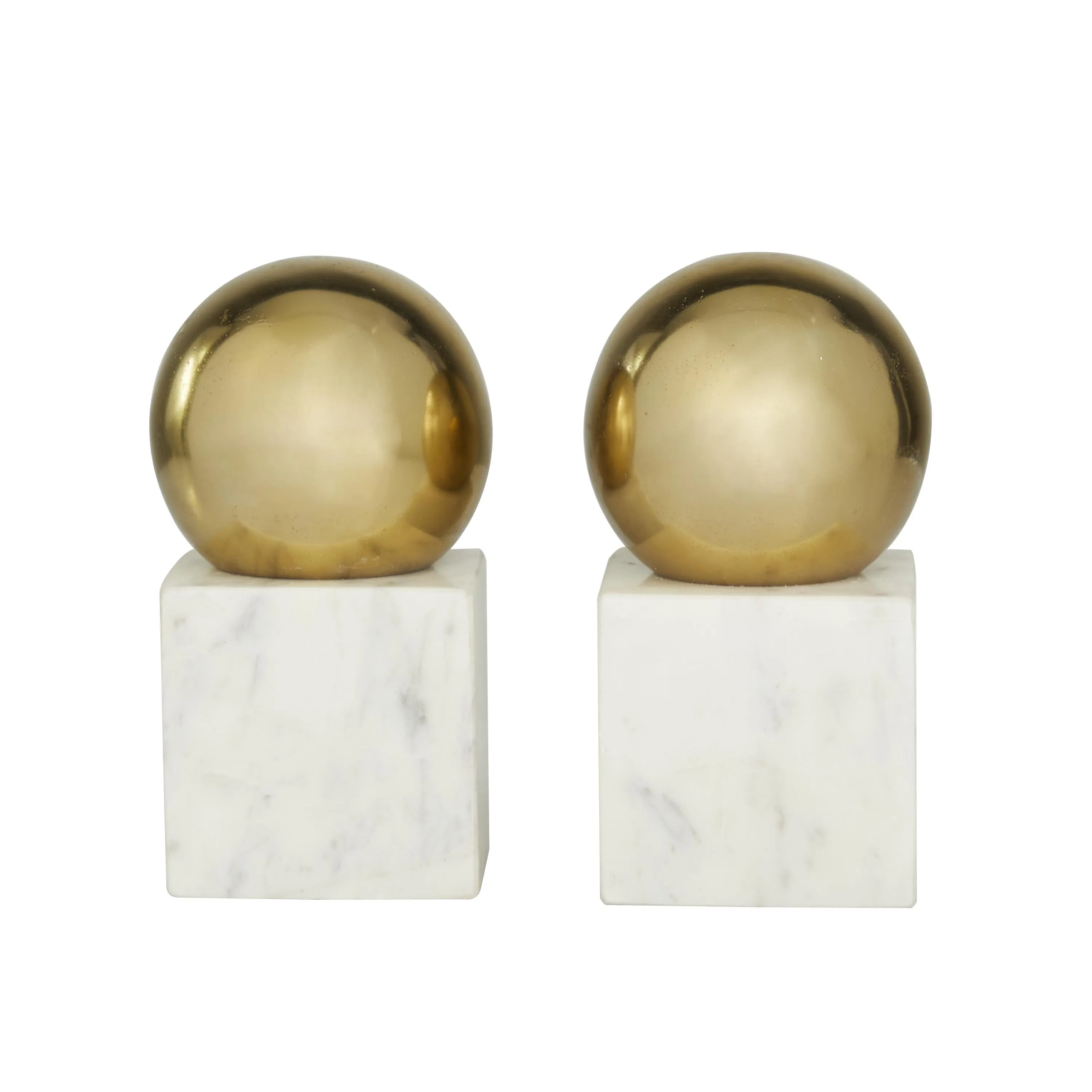 GOLD ORB BOOKENDS