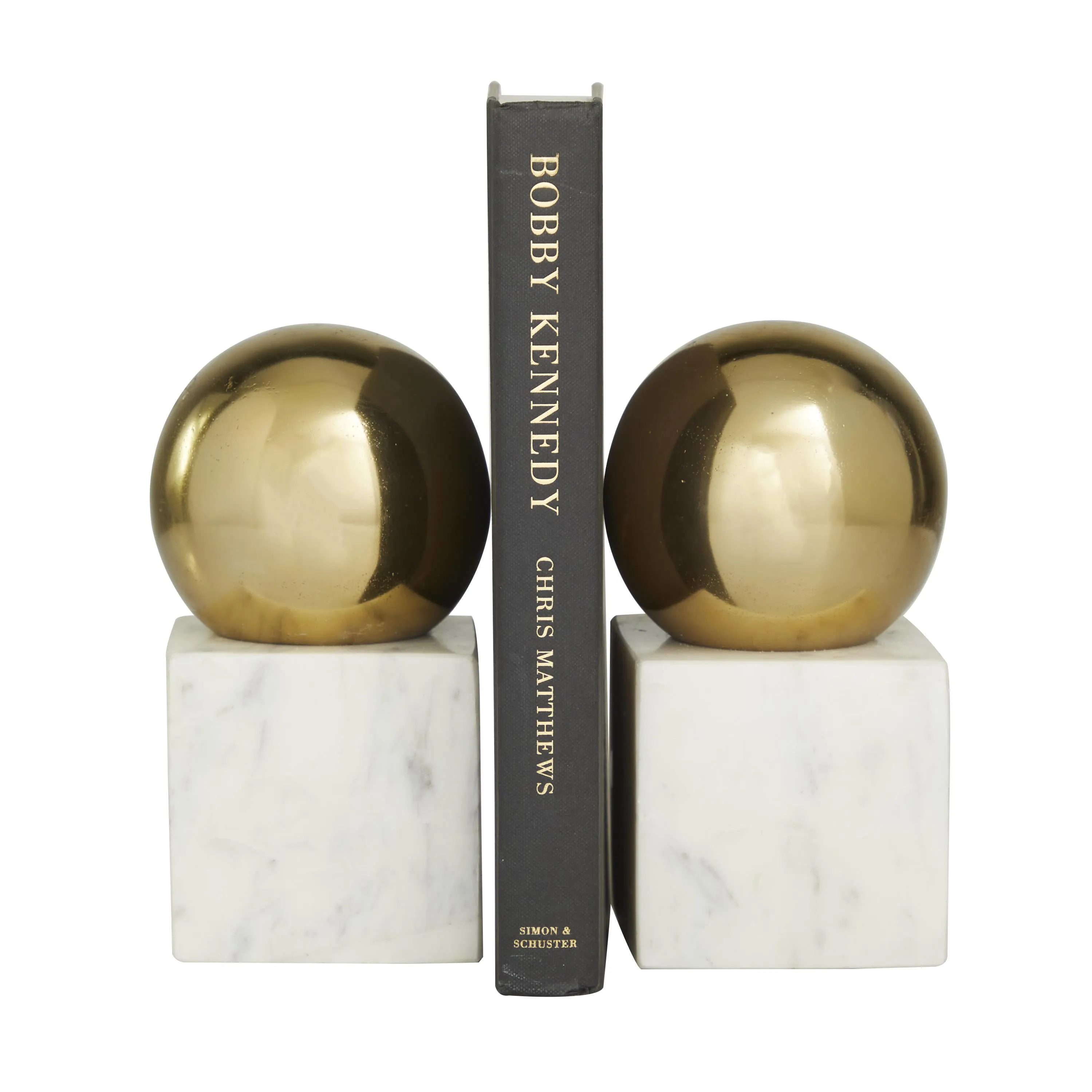 GOLD ORB BOOKENDS