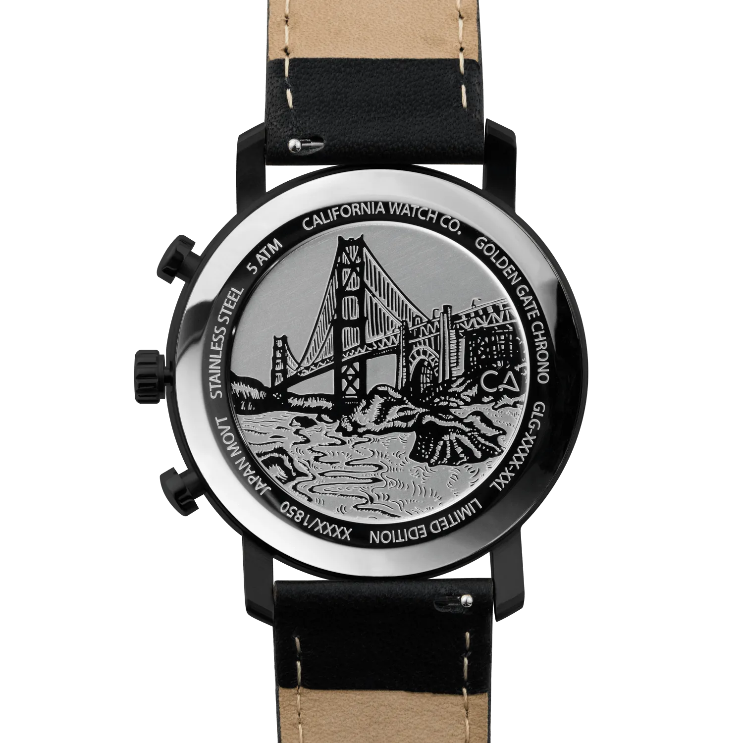 Golden Gate Chrono Leather All Black Gold