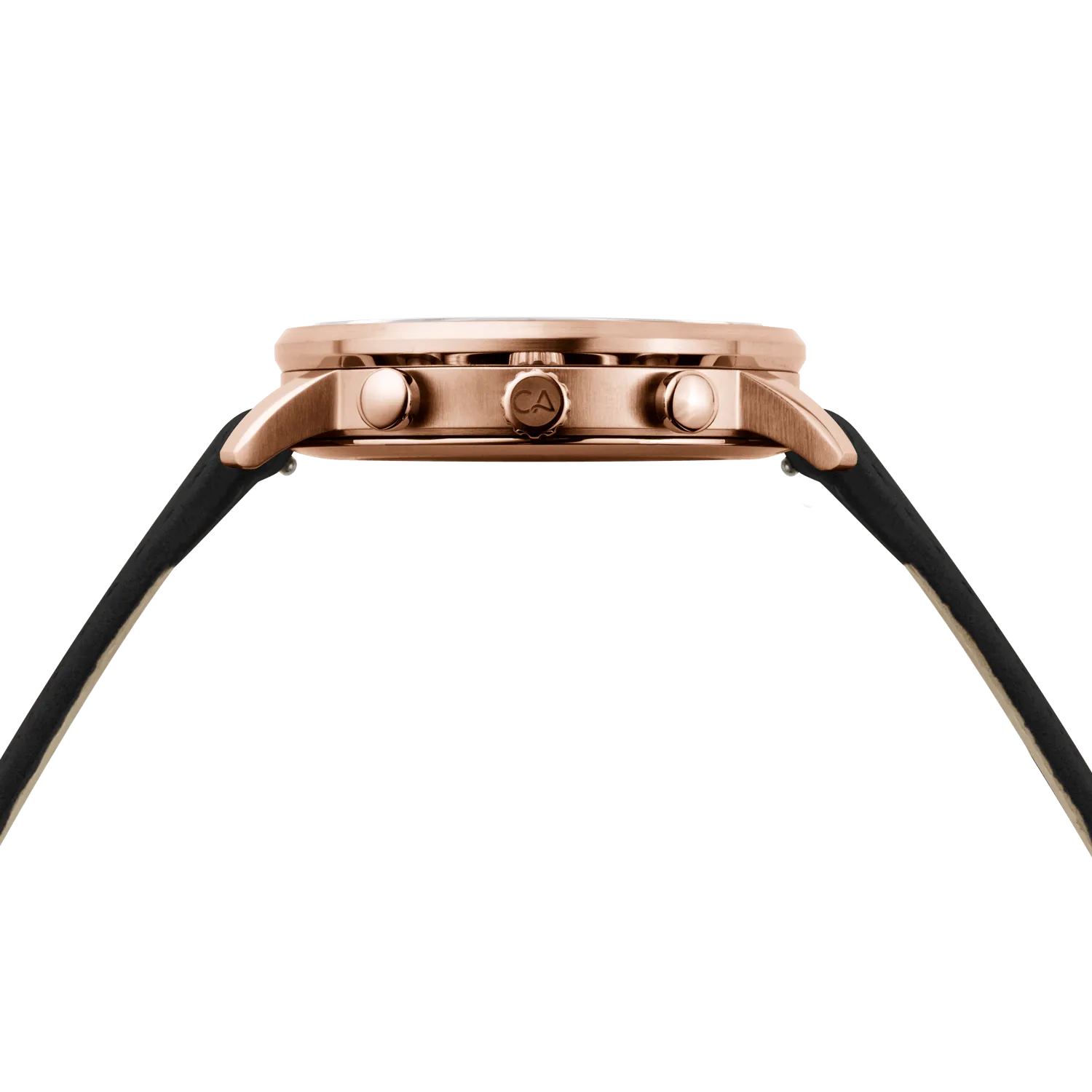 Golden Gate Chrono Leather Rose Gold Black