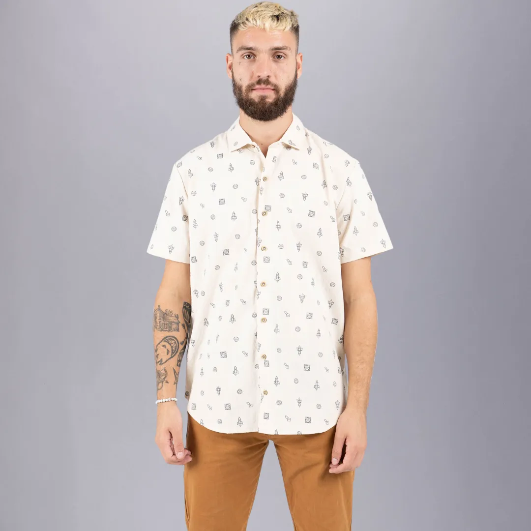 GOSSYPIUM ROCKET MEN'S BUTTON DOWN SHIRT
