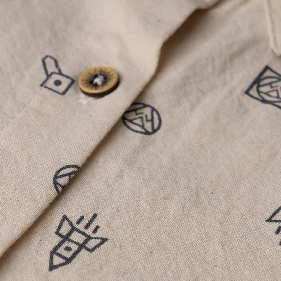 GOSSYPIUM ROCKET MEN'S BUTTON DOWN SHIRT
