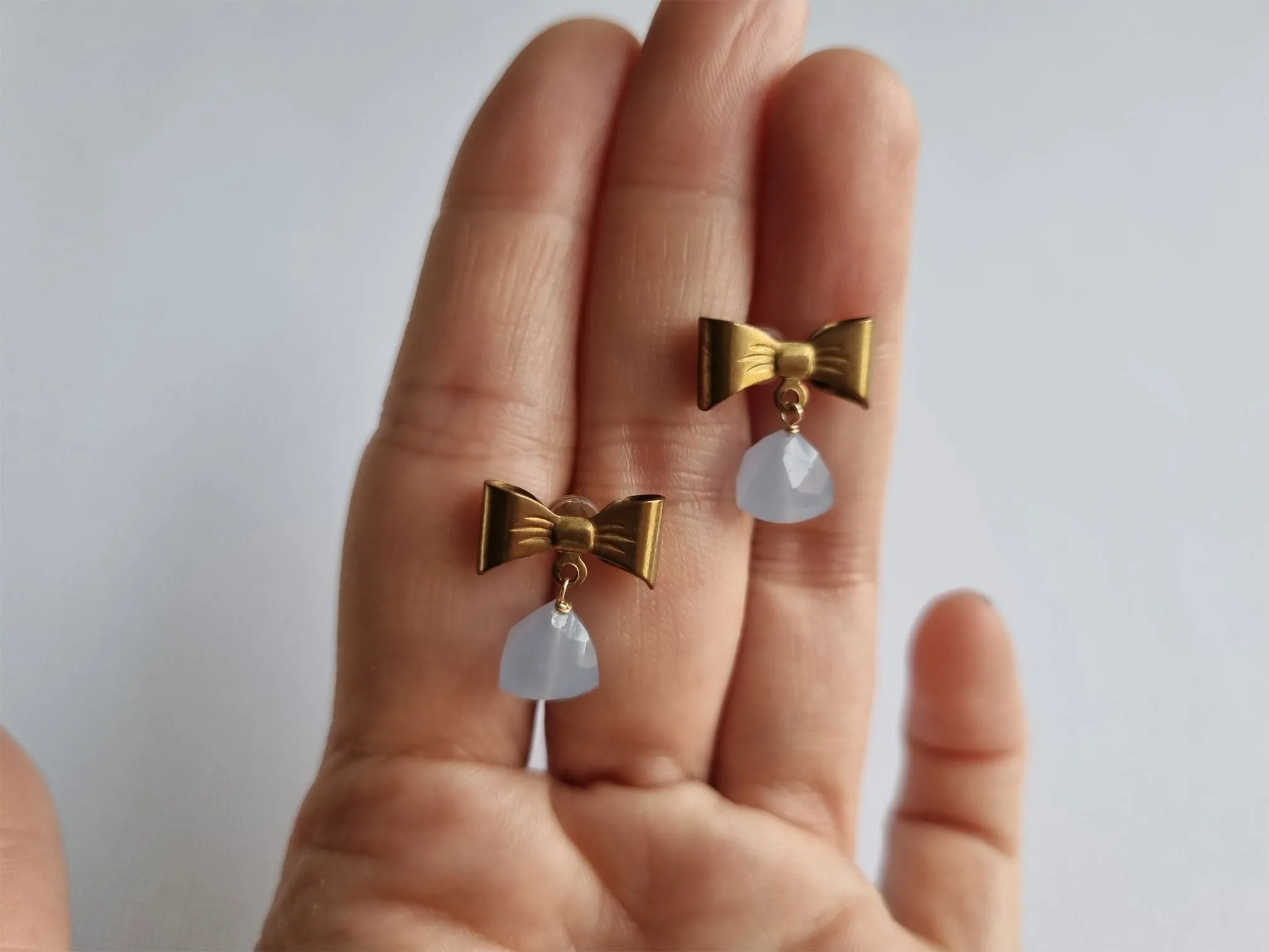 Gretel - petite blue earrings