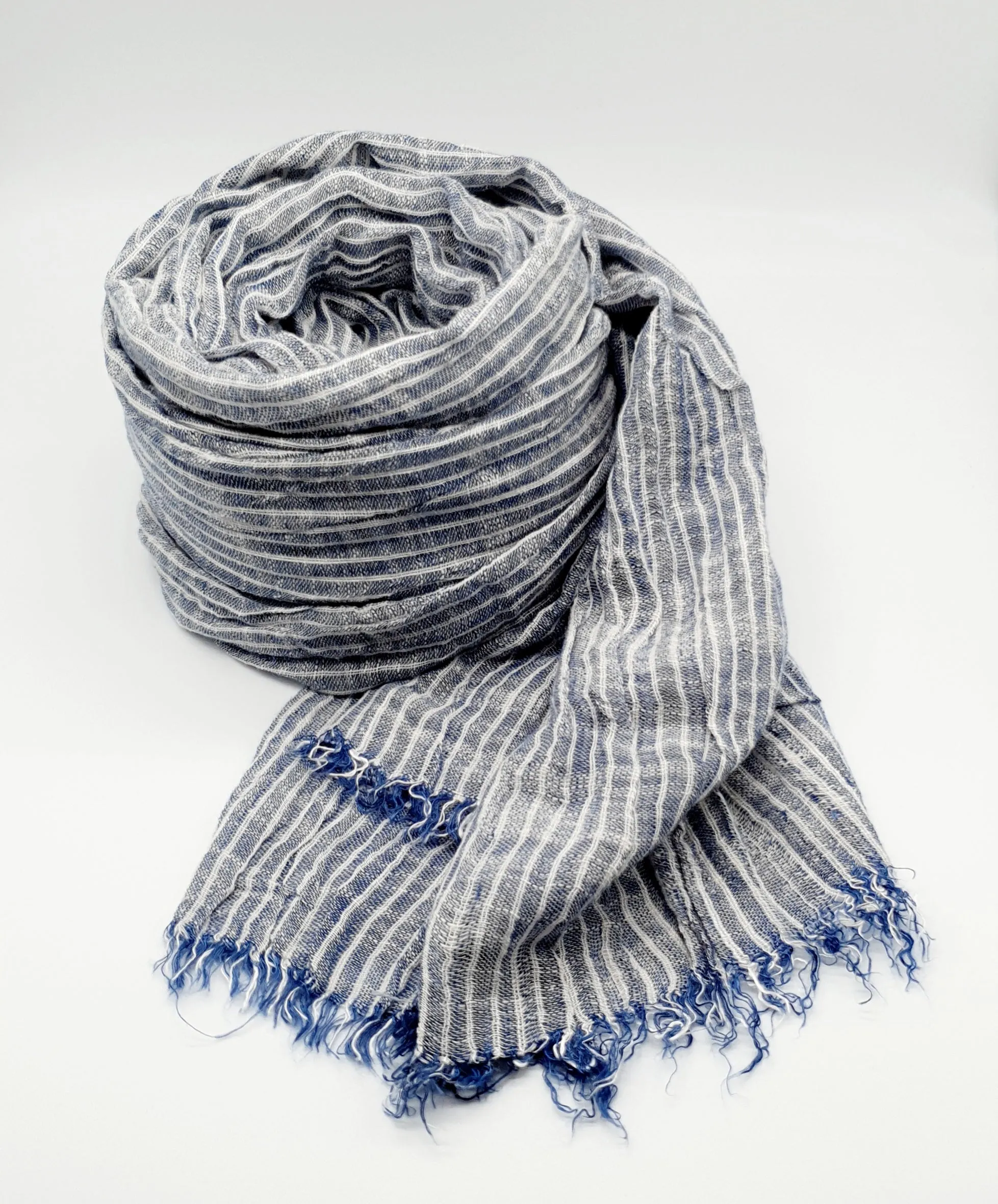 Grimaud Scarf Pinstripe Grey