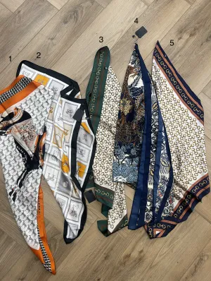 HAIR   NECK SCARVES // 5 STYLES