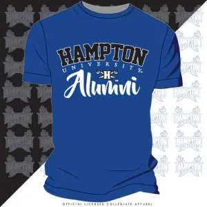 Hampton U | Fancy ALUMNI Royal Blue Unisex Tees (**)