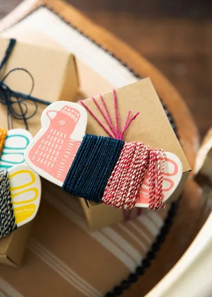 Hand-Spun Cord  - Navy & Pink
