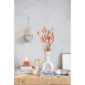 Hanging Stoneware Planter w/ Rope Hanger