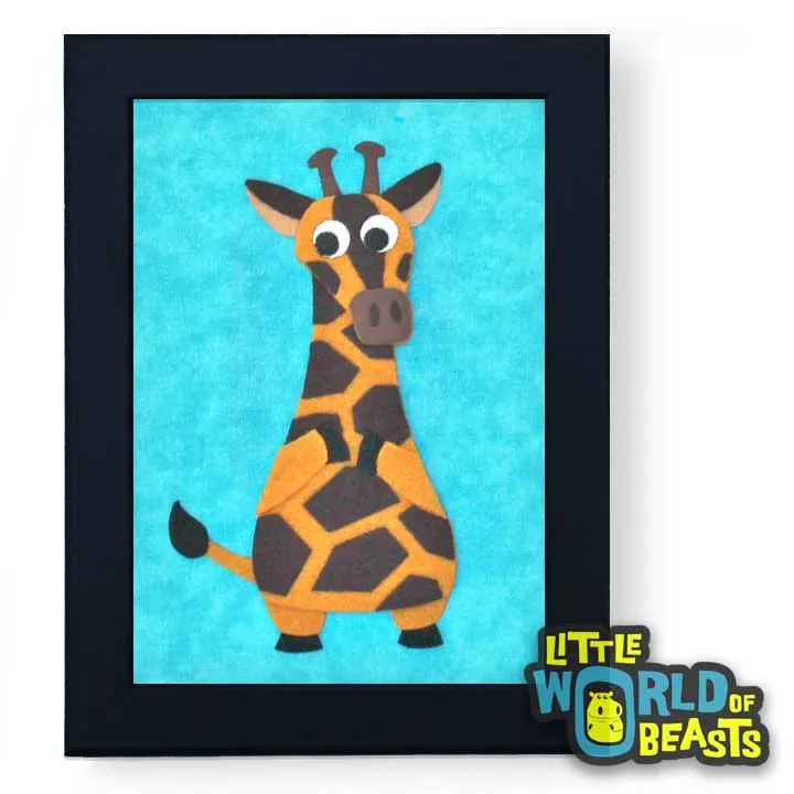 Hannah the Giraffe Framed