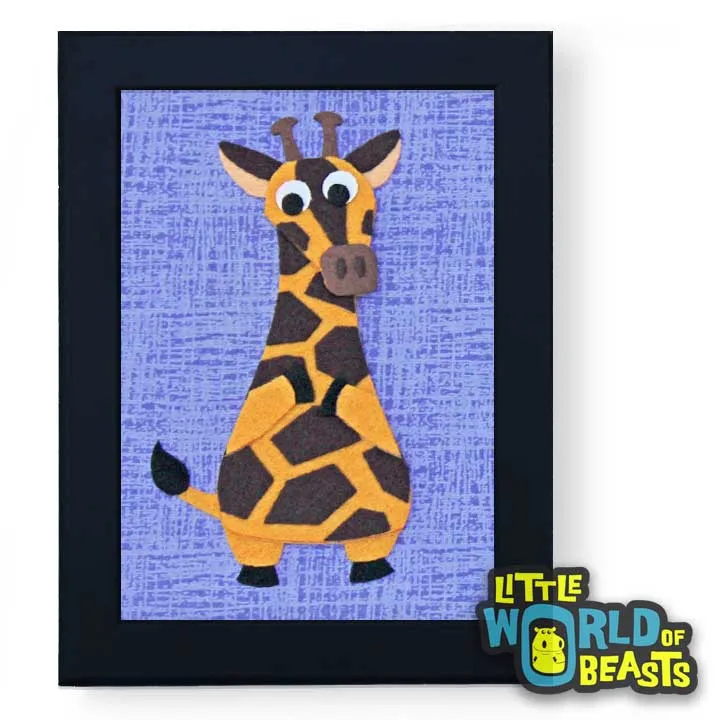 Hannah the Giraffe Framed