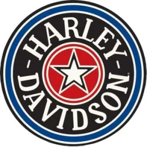Harley Davidson® Fat Boy Gas Cap Round Embossed Tin Sign 2010641