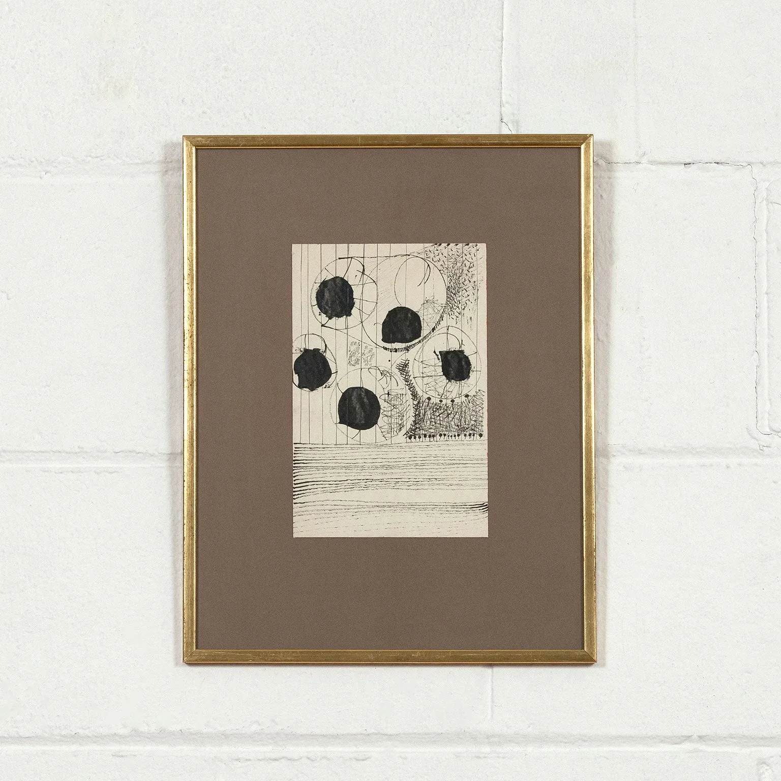 HAROLD TOWN "DINING ROOM DRAWINGS" TRIPTYCH, 1961
